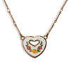 Vintage Charm Yellow and Red Heart
