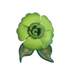 Primrose brooch lime