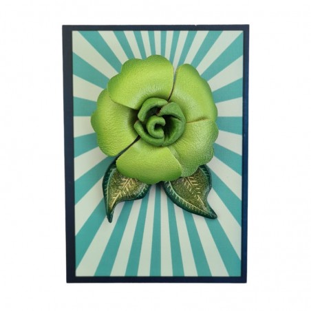 Primrose brooch lime